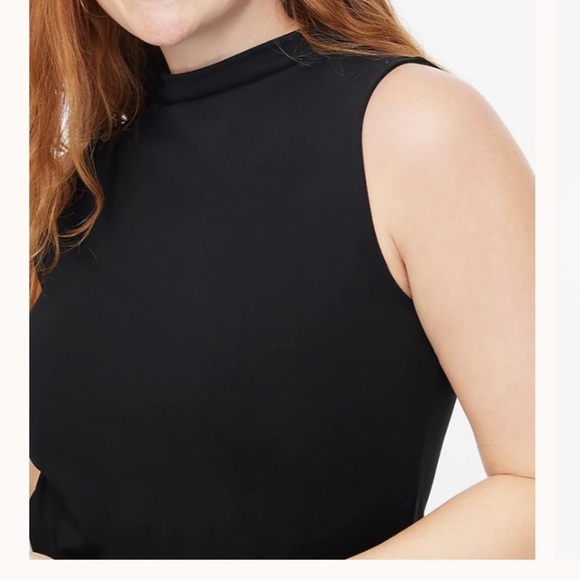 J crew Stretch cotton-blend mockneck tank top - Picture 2 of 4